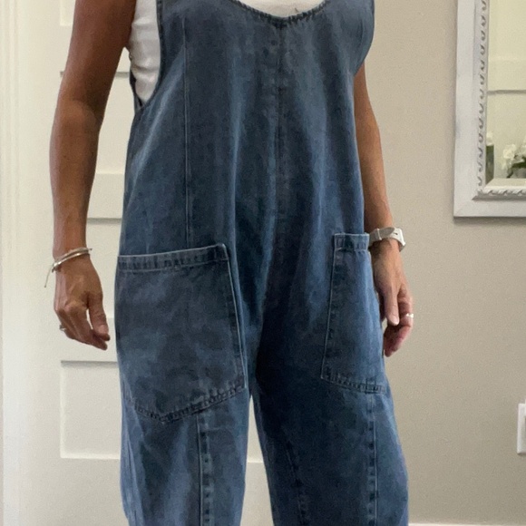 Oli & Hali “ Istanbul “ Oli and Hali Relaxed Fit Denim Overalls Jean Romper 15 - Picture 8 of 8